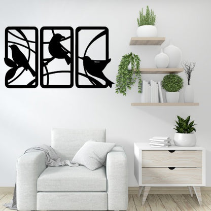 Wooden Sparrow Wall Decor